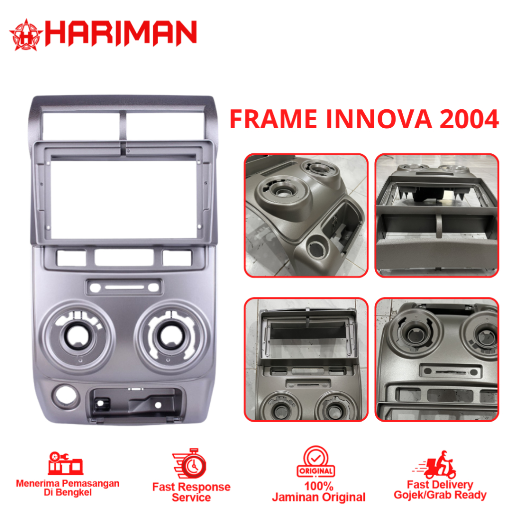 Frame Head Unit Double din Avanza 2004-2012 9 Inch Panjang