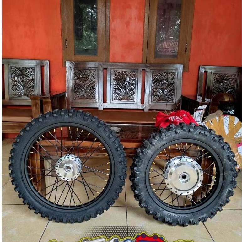 Velg jari jari ring 14 17 model cross trail beat street atau X-Ride sepaket plus ban