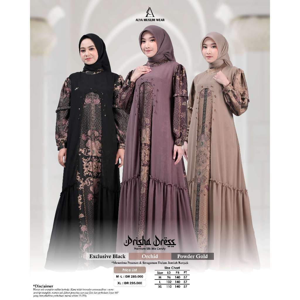PRISHA DRESS BY ALYA MUSLIM WEAR