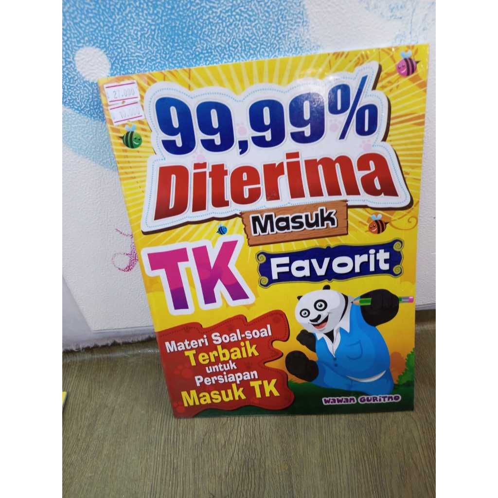 Buku materi soal soal terbaik untuk persiapan masuk TK || 99,99% di terima masuk TK favorit