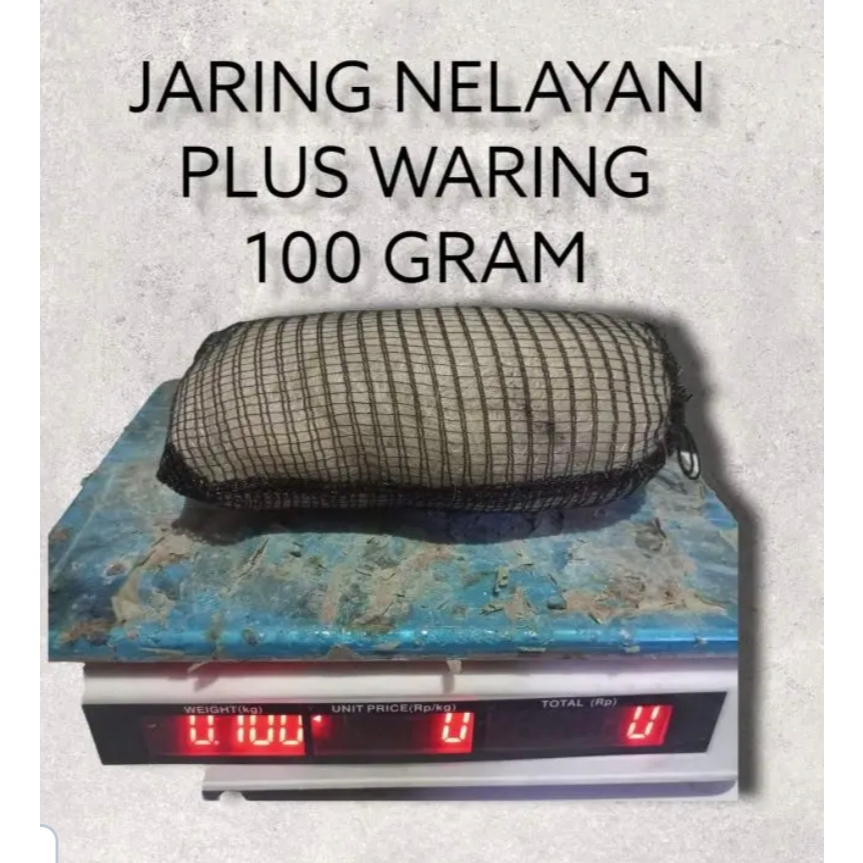 Jaring nelayan + waring / jaring nelayan /  jaring nelayan 100 gram / media filter / media filter ko