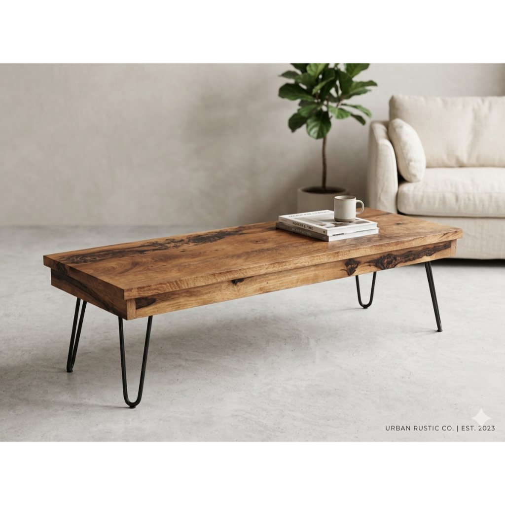 ANDOREStore_ Bangku panjang papan kayu