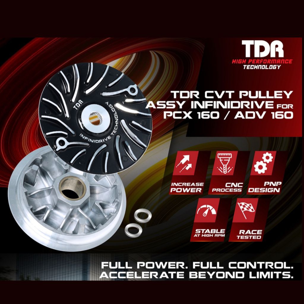 TDR CVT Pulley PCX 160 ADV 160 Infinidrive Pulley assy ADV160 PCX160 TDR Racing Original
