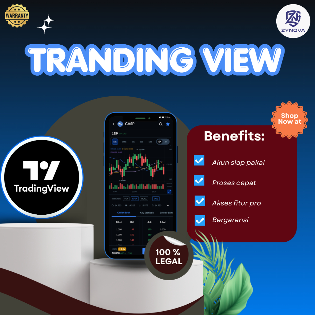 TRADING VIEW PREMIUM BERGARANSI