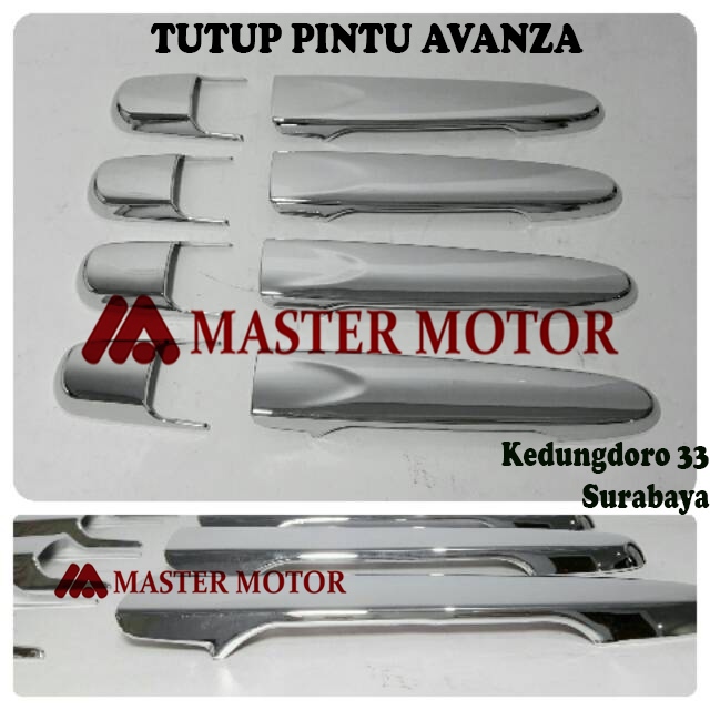 JSL Handle Cover Pintu Avanza / Calya 2016 / Sigra 2016 1 set Chrome