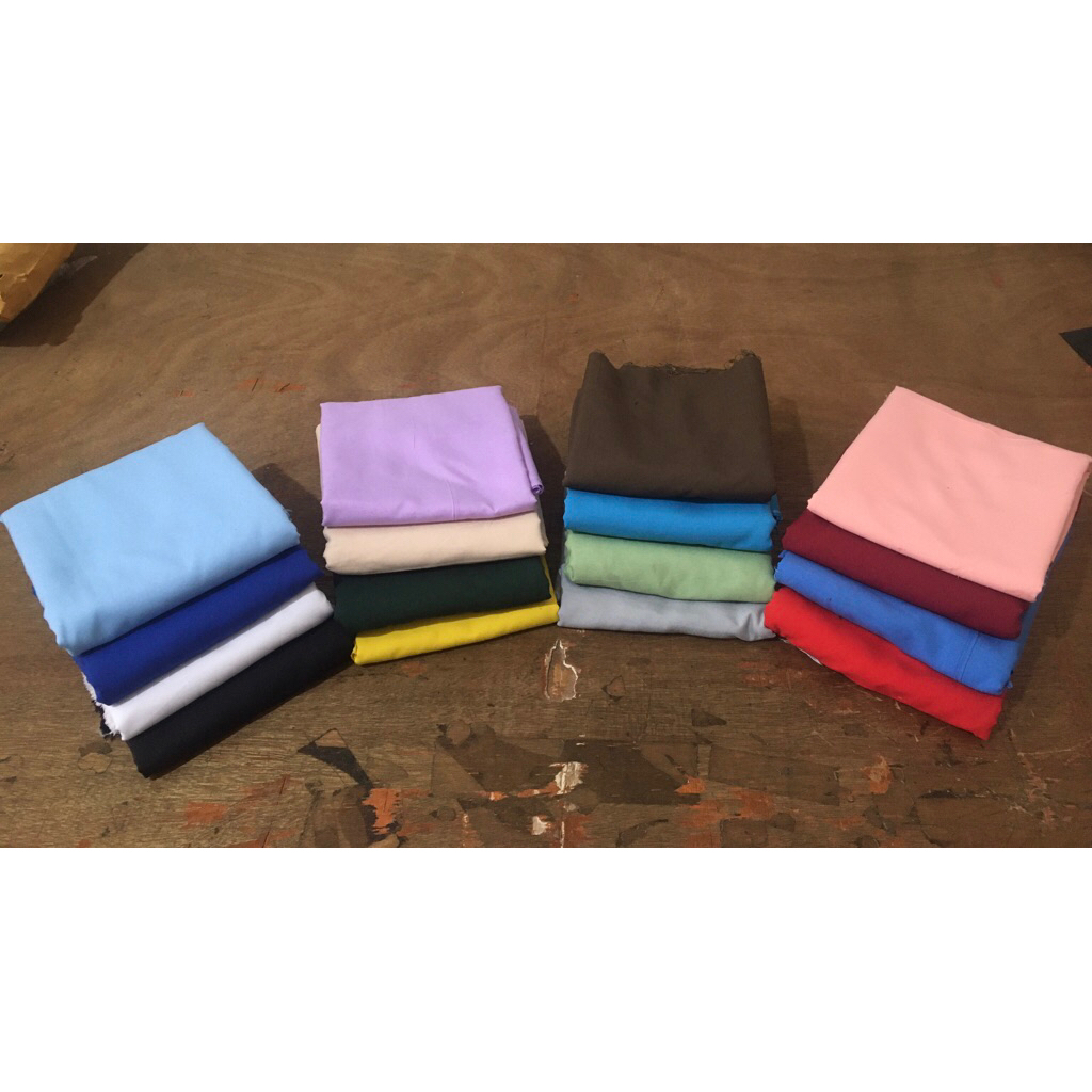 Kain Katun disperse Microtex Polos Tebal Lebar 240cm
