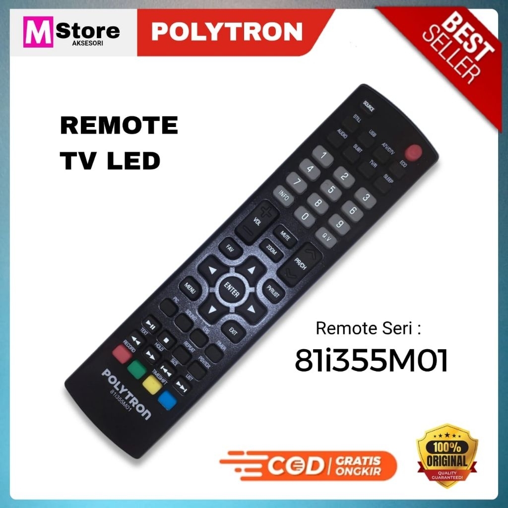 Remot Remote TV LED Polytron (ORIGINAL) 81I191 81i355M01