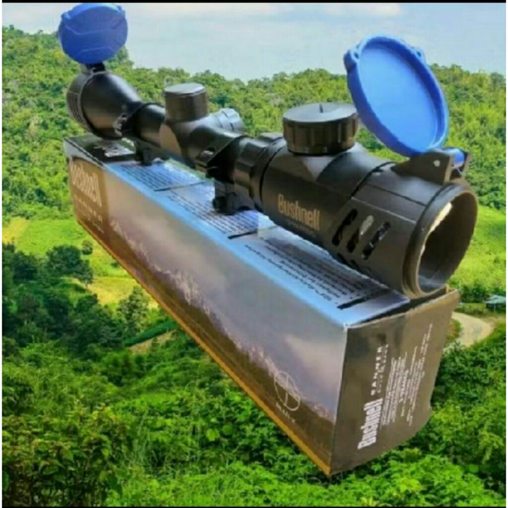 Teleskop Bushnell 3-7x28 4x20 Hitam Red Dot Teleskop