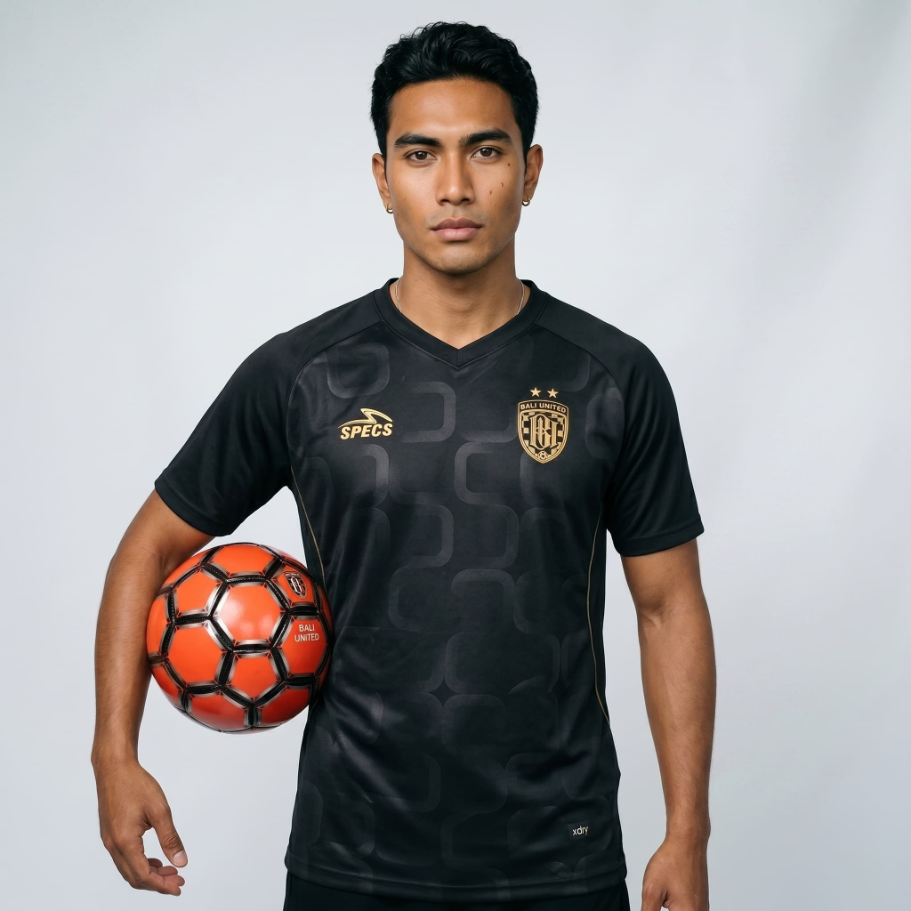 Bali United Jersey Training Black Alternative Official 2025 Official Original Hitam