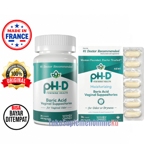 pH-D Feminine Health, Boric Acid Vaginal Suppositories, 600 mg, 24 counts & 14 counts | Vaginal Odor