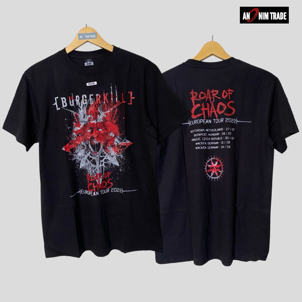 Kaos Burgerkill - Europe Tour 2022 - Original