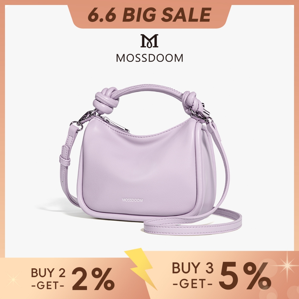 MOSSDOOM Tas Selempang Bruna Bag Berdesain Modis Cantik Tas Wanita Ceruk Warna Solid