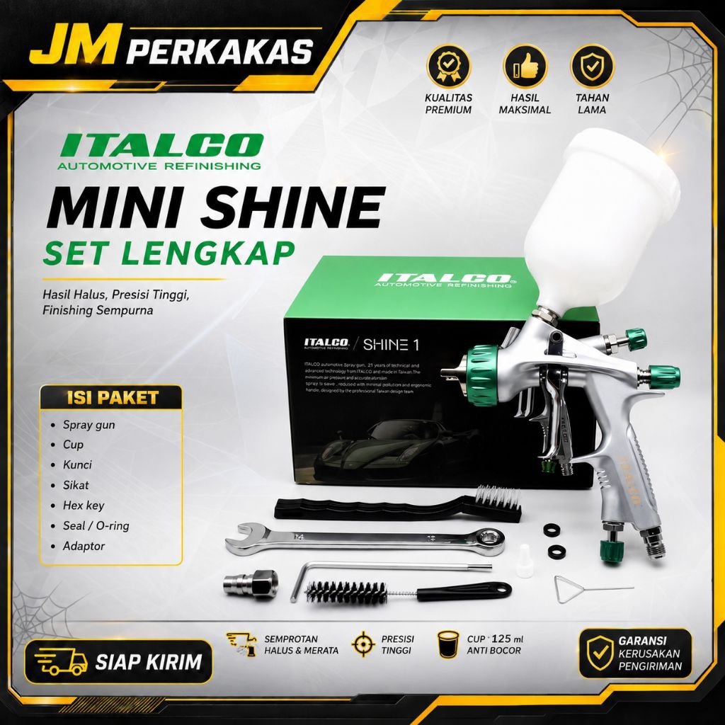 Spray Gun Premium Italco mini shine -1 Spray gun mini spray gun hvlp bukan Auarita