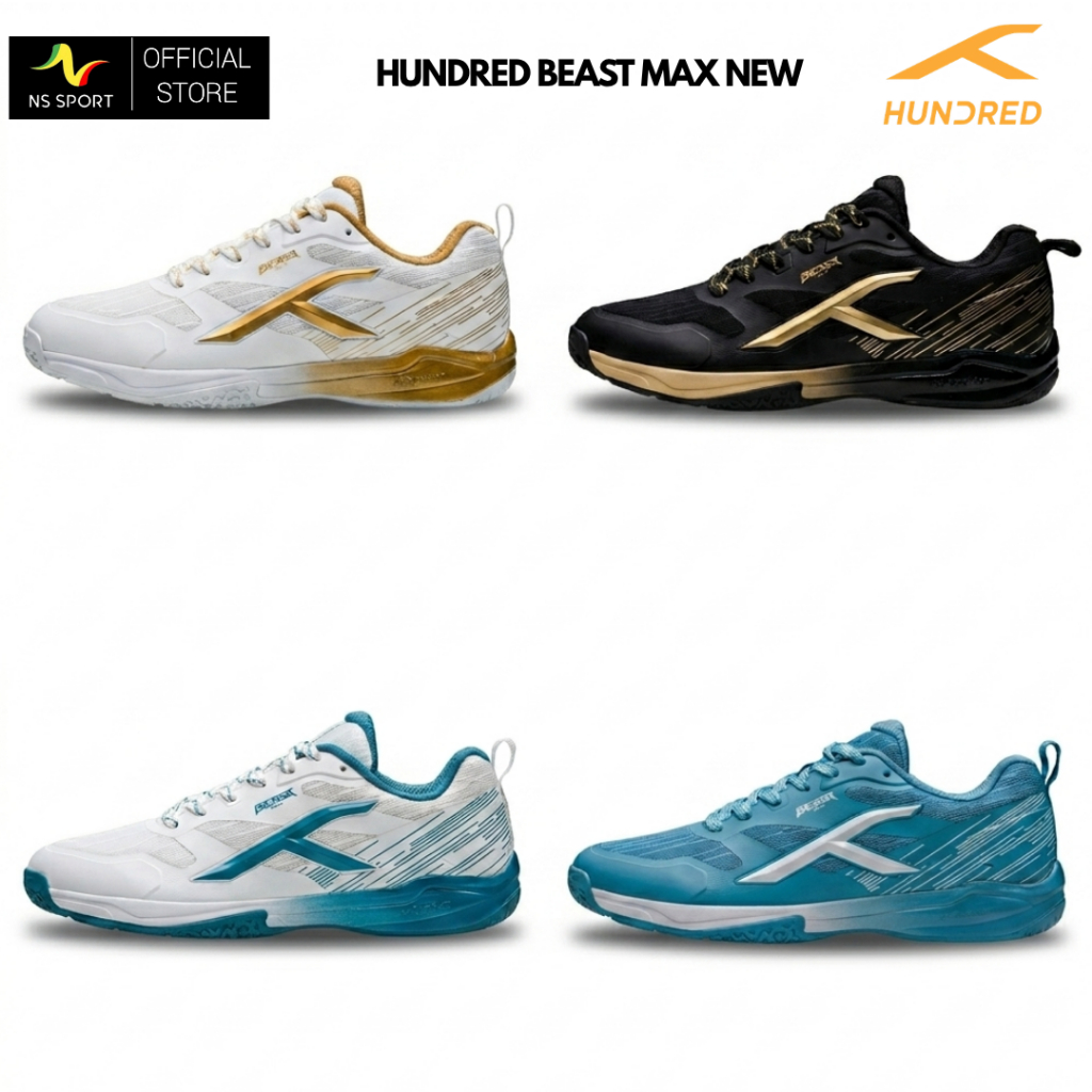 Sepatu badminton Hundred Beast Max