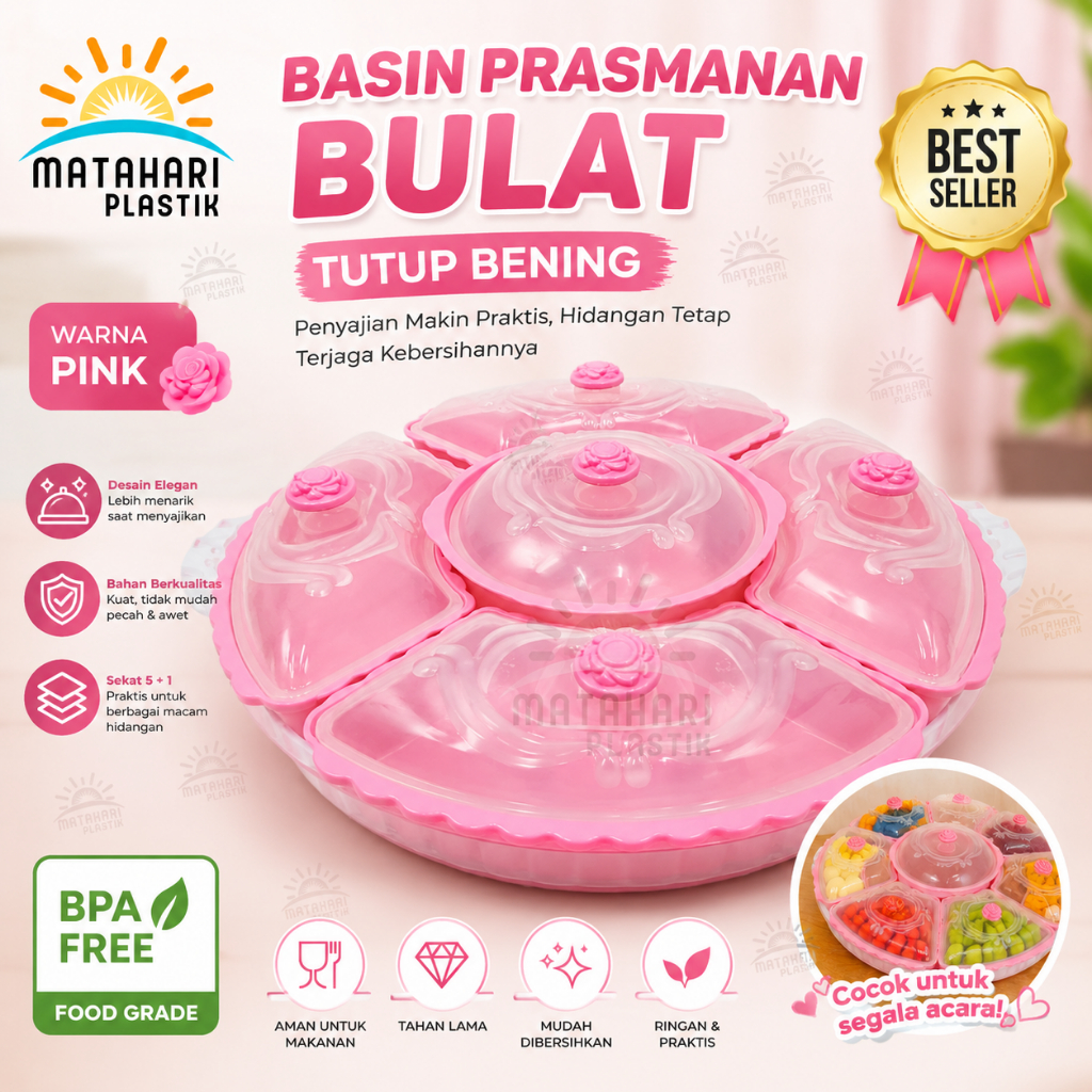 BEST SELLER BASI PRASMANAN BULAT LA ROSA/PRASMANAN BENING/BASI PRASMANAN BULAT/BASI PLASTIK PUTAR