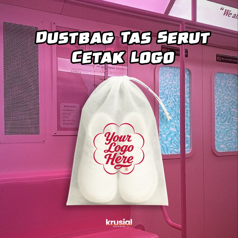 dustbag tas serut - dustbag sepatu - custom logo