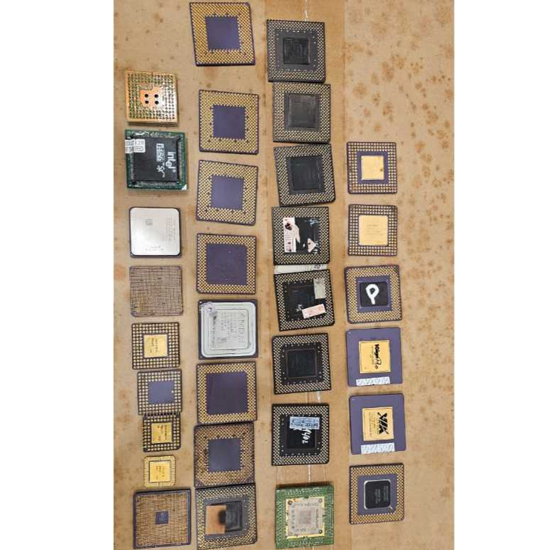 Prosessor Intel MMX 486Dx Pentium1 AMD K6 Jadul
