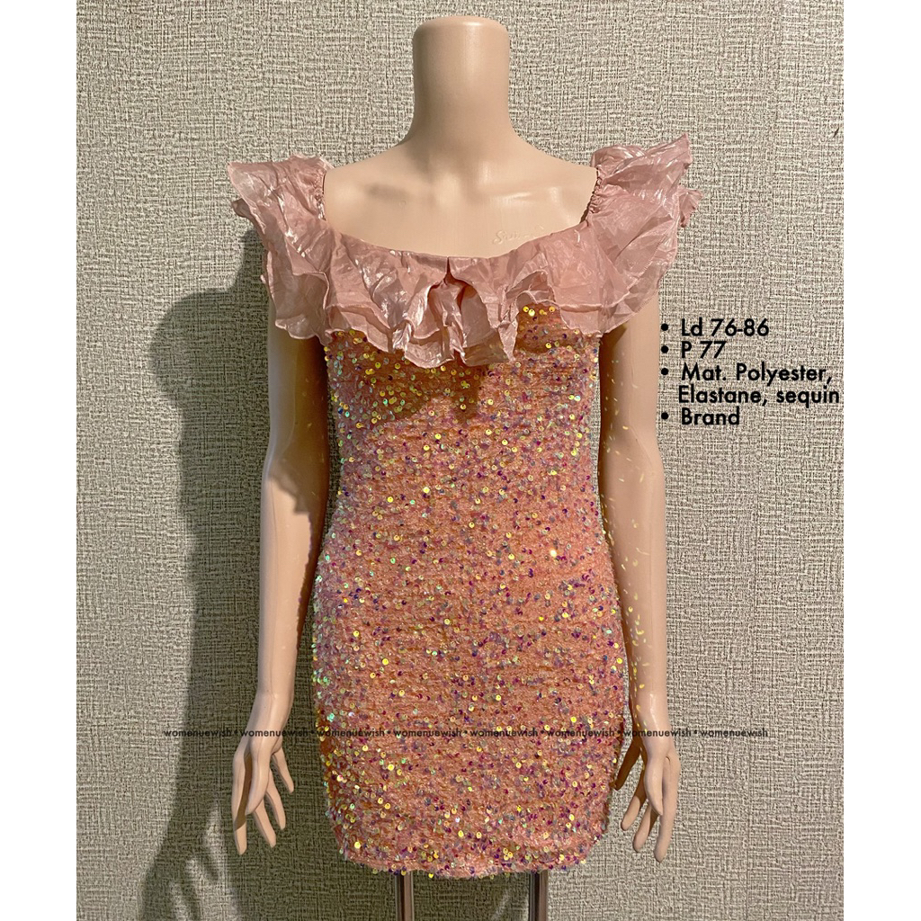 Mini Pink Dress sequin