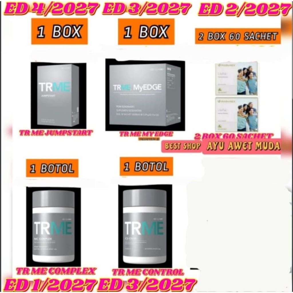 TANPA TRIM SHAKE ! 1 BLN TR ME PAKET DIET TR ME TR90 TWS NU      SKIN TERBARU