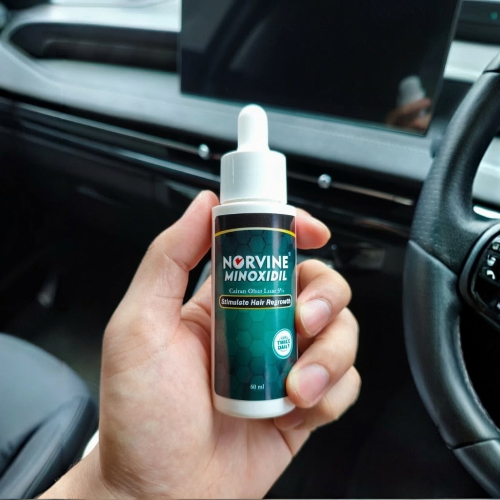 Norvine Minoxidil 5% Original 60mL - STOK TERBATAS