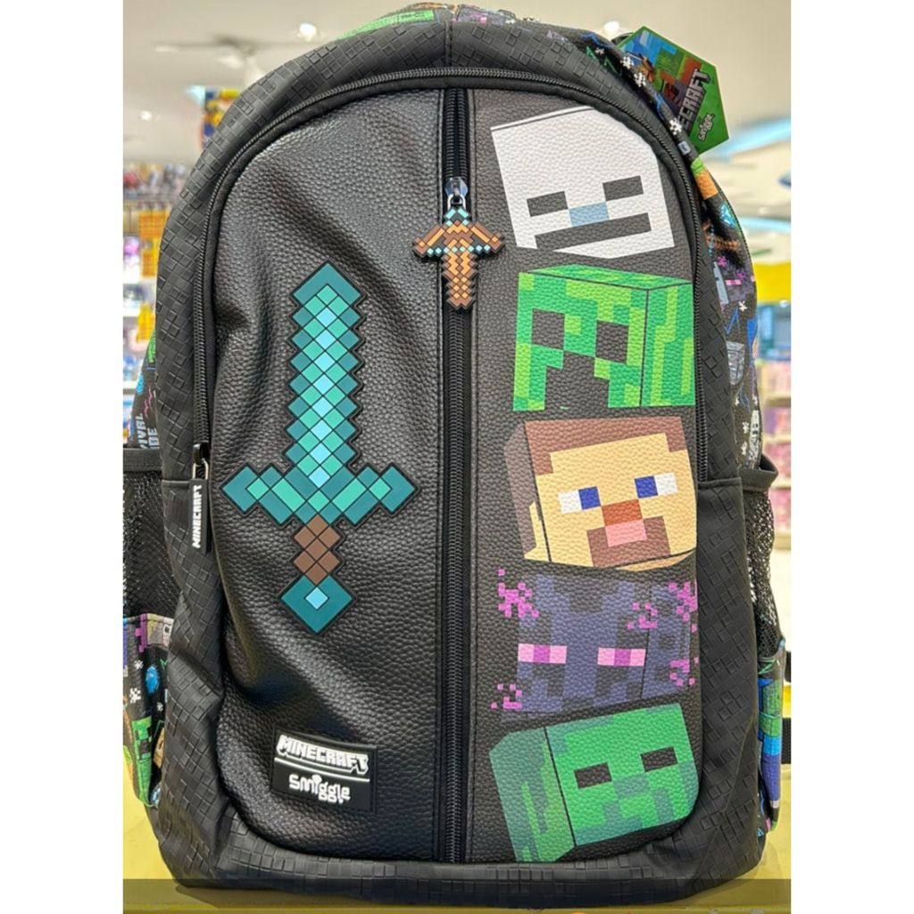 Smiggle Minecraft classic backpack