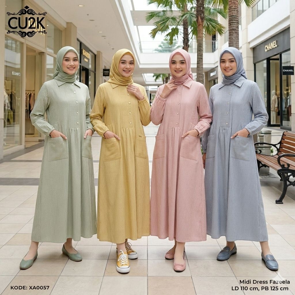 Midi Dress Fazeela Original By Cu2k