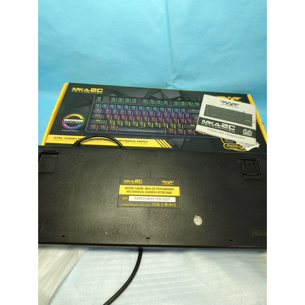 Keyboard Mechanical blue switch armagedon MKA-2C