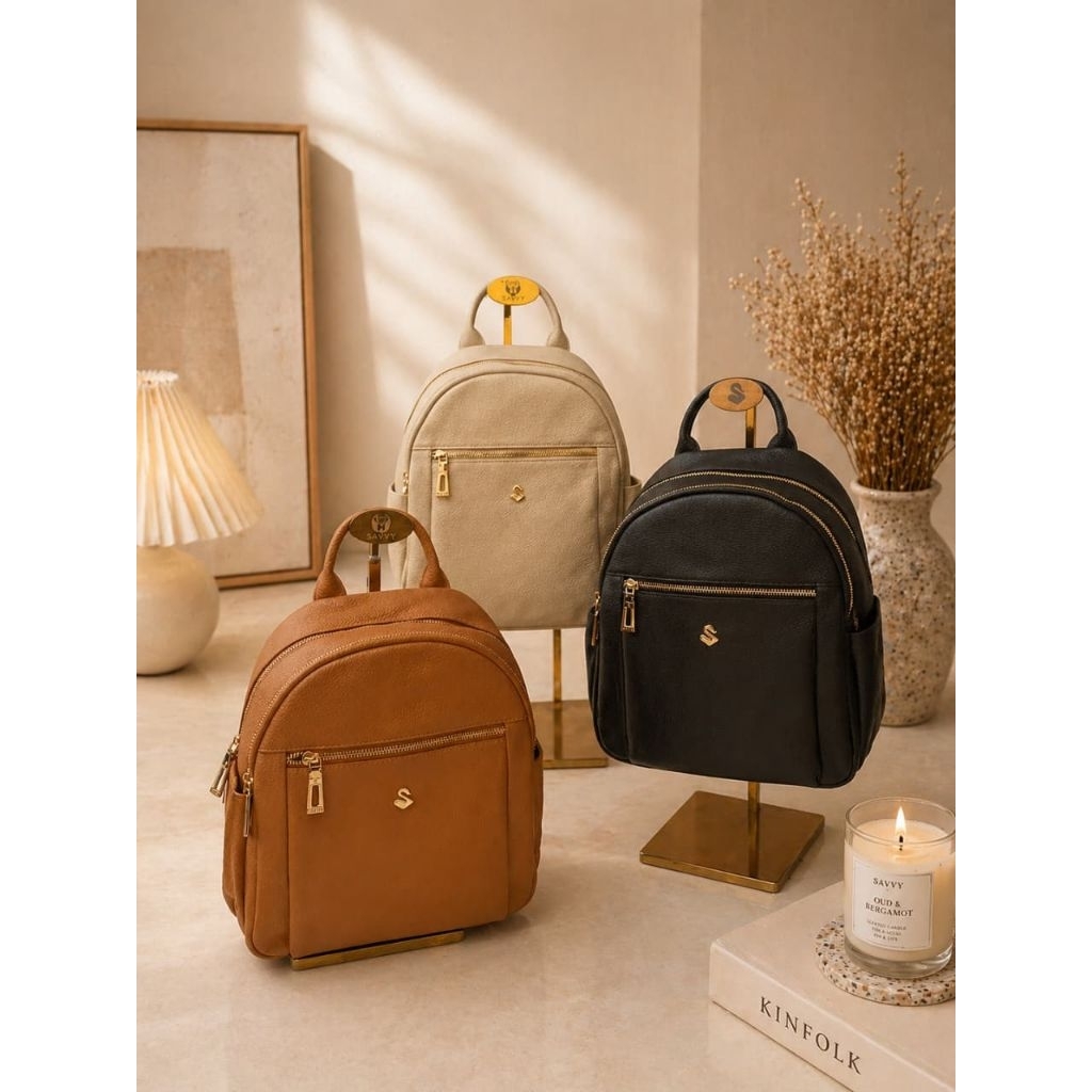 Tas Kulit Asli Savvy Leather S8415 | Savvy Leather | Tas Ransel Kulit | Tas Ransel Wanita