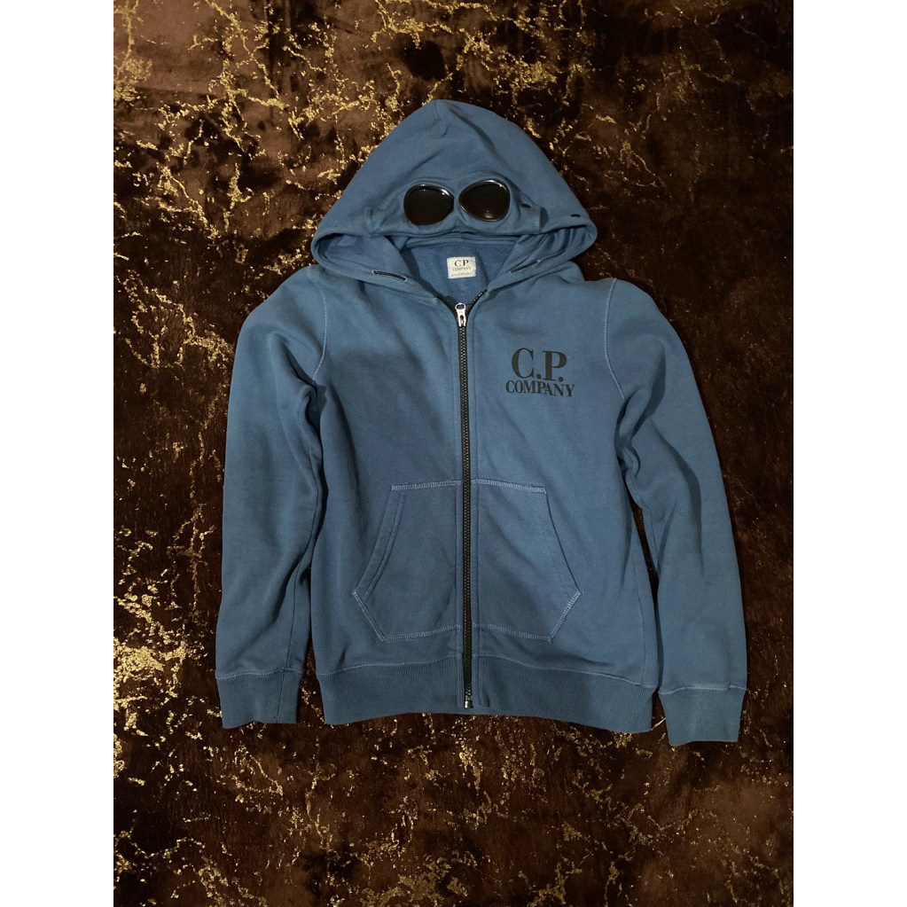 CP company Undersixteen Zipper Hoodie Dusty Blue