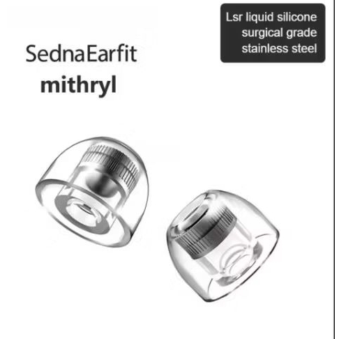 AZLA Mythril SednaEarfit Mithryl Eartips Surgical Stainless Steel LSR Liquid Silicone in Ear Earplug