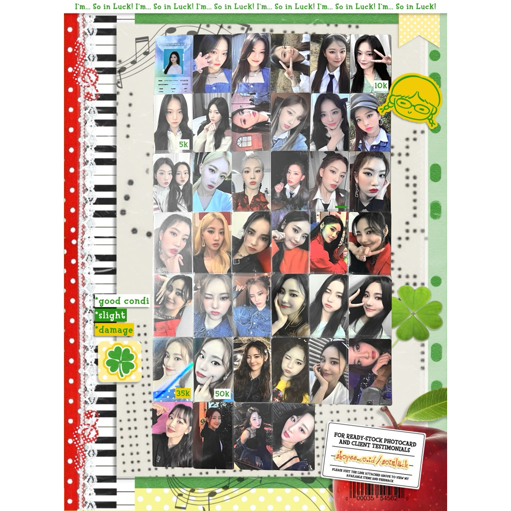 Photocard LOONA (BACA DESKRIPSI) Hyunjin Jinsoul ARTMS Loossemble Latency