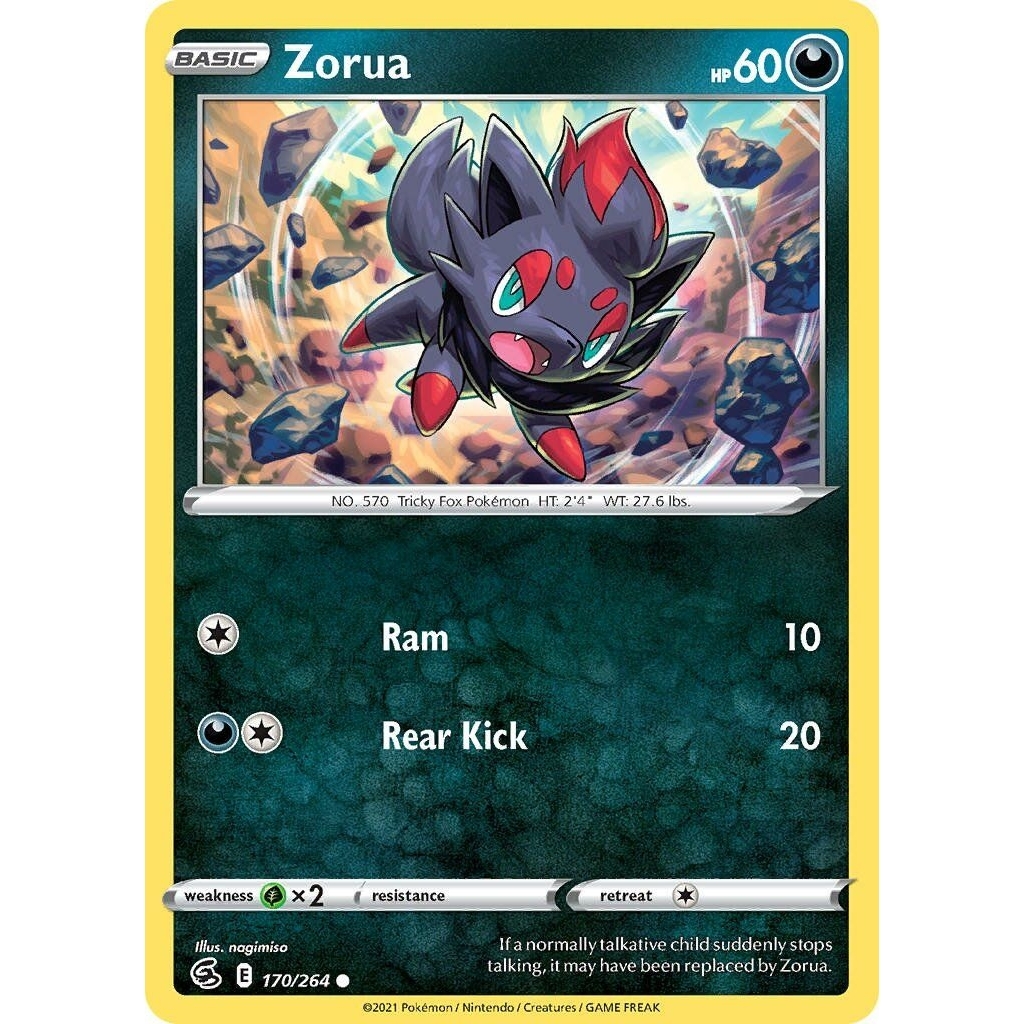 Tcg Pokemon zorua FS 2021 Eng