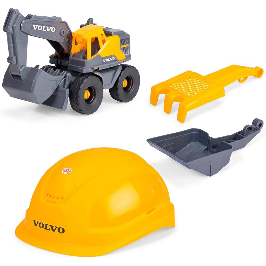 Dickie Toys Volvo Tough Excavator Playset Mainan Anak Original Koleksi Edukasi Hadiah Aman Digunakan