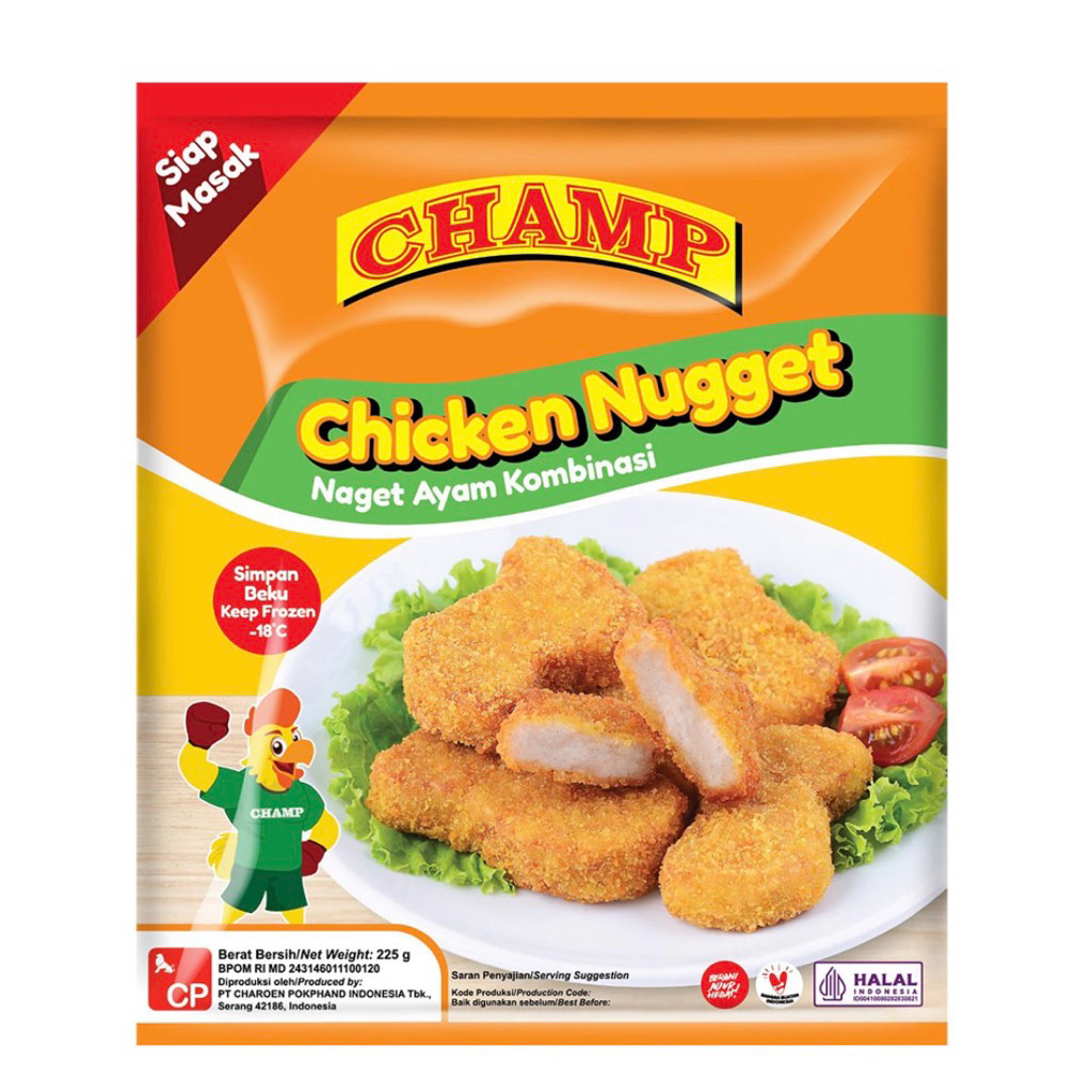 Champ Nugget Ayam 225g / Champ Nugget ayam 450g