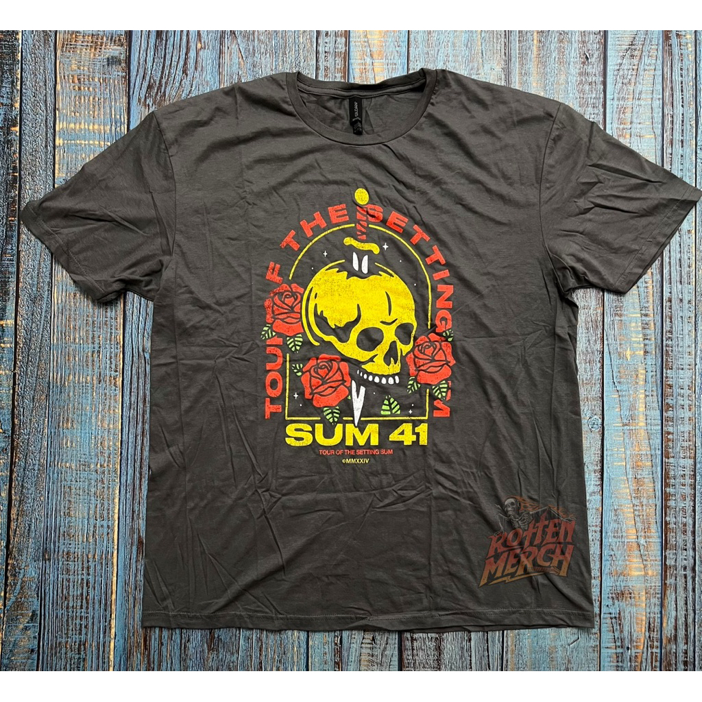 Kaos T-Shirt Band SUM 41 - Skull Digger Tour 2024 Official Merchandise