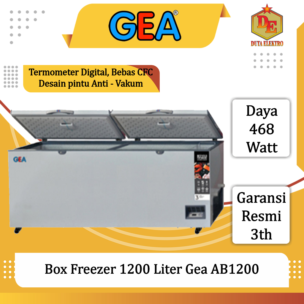 Box Freezer Gea AB 1200 1200 Liter Chest Freezer