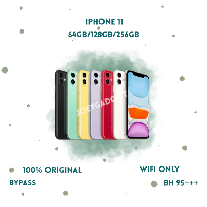 HP IPHONE 11 WIFI ONLY 64GB/128GB/256GB Bekas Second Original Mulus Fullset Game/Live/Merekam Video