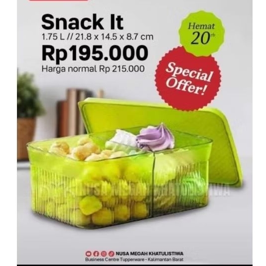 Snack it Tupperware