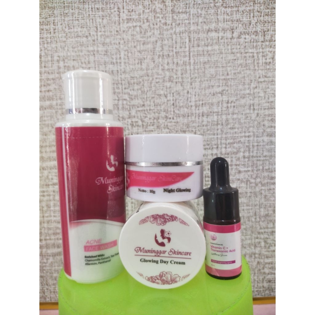paket glow kulit berminyak by muninggar skincare(DS)