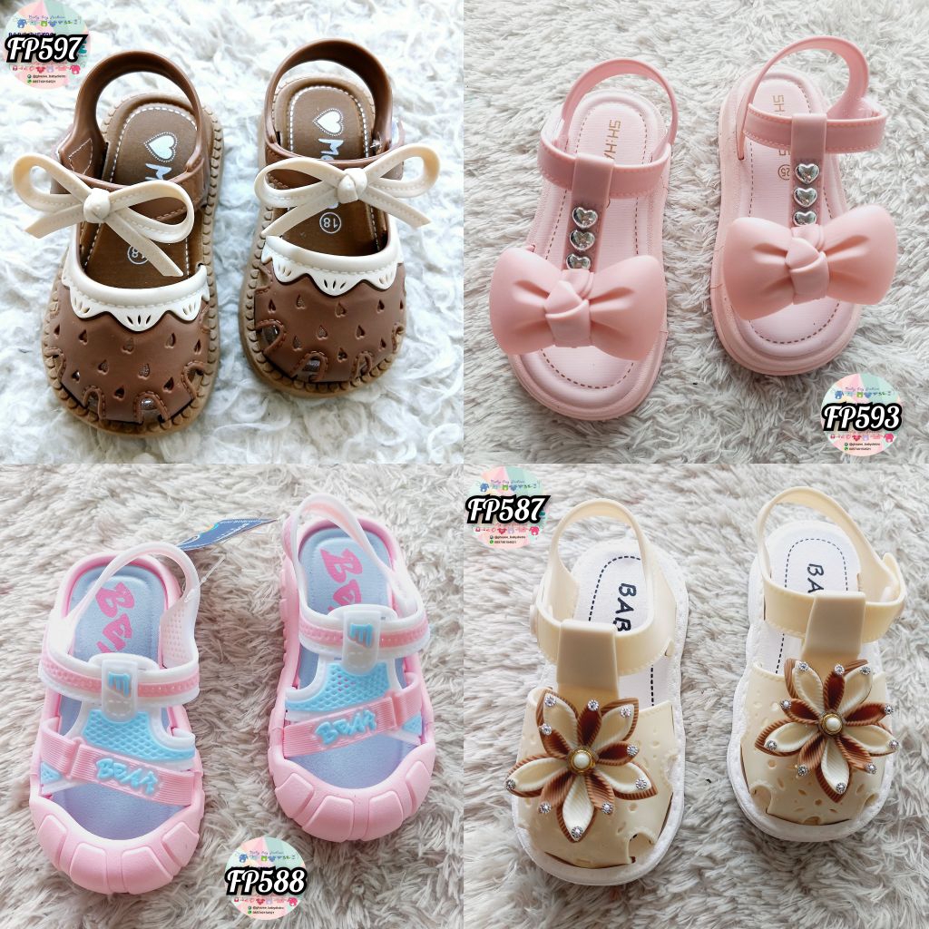 FL587 FP593 FP597 FL700 - import - sepatu anak cewek - sandal kids - girl
