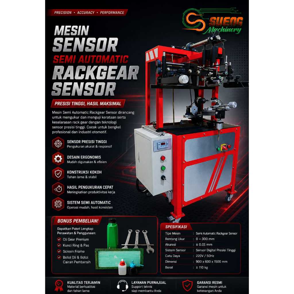 Mesin sablon cup/Mesin sablon gelas SEMI AUTO RACKGEAR (SENSOR)/Mesin Sablon Cup Sensor