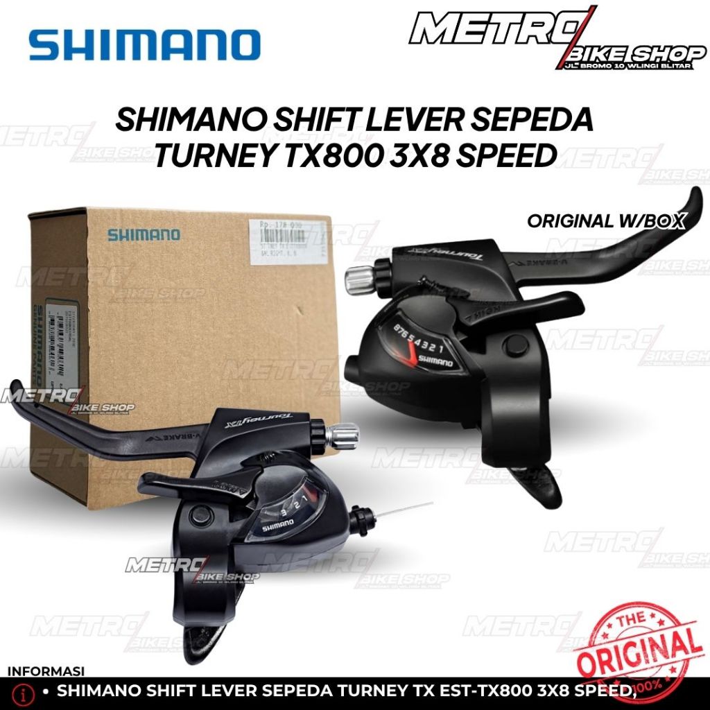 Shifter Shimano Tourney TX800 3x8speed Shifter shimano turney kanan/kiri ORIGINAL Handle shifter
