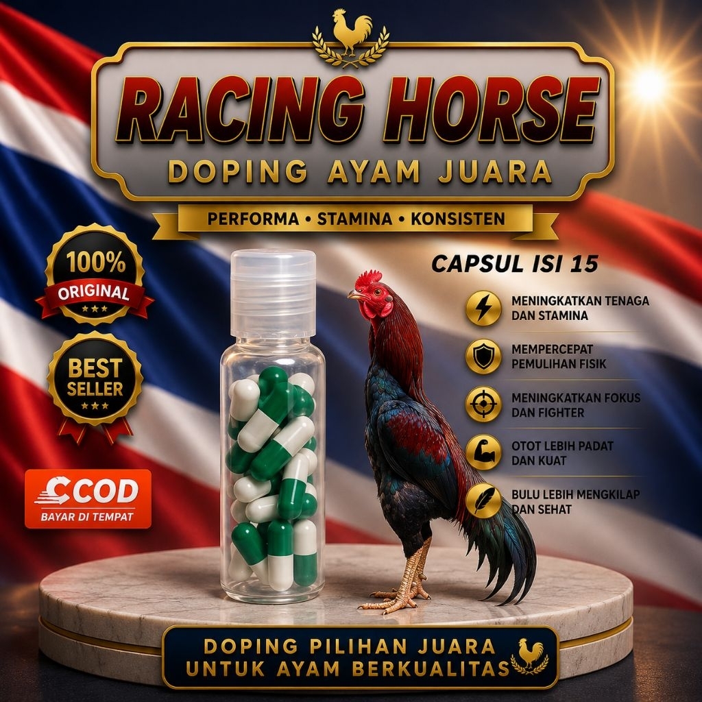 RACING HORSE KAPSUL ORIGINAL DOPING AYAM LAGA