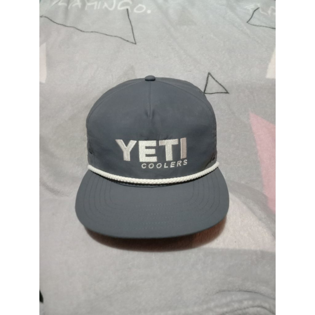 topi Snapback Tali kapal Yeti coolers warna abu