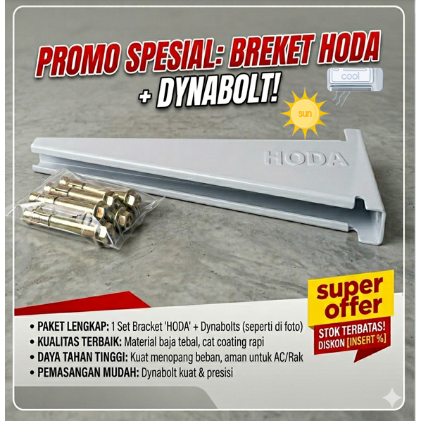 BREKET AC HODA / BREKET OUTDOOR MERK HODA