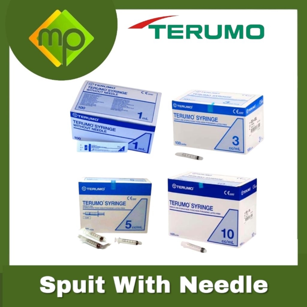 Spuit Terumo 1CC  Syringe Terumo With Needle 3CC 5CC 10CC  Suntikan Terumo 1CC