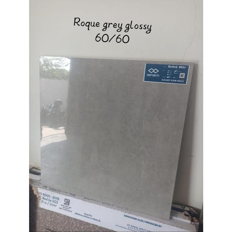 INFINITI GRANIT ROQUE GREY POLISH 60X60 I WAJIB CHECK FOTO TERAKHIR