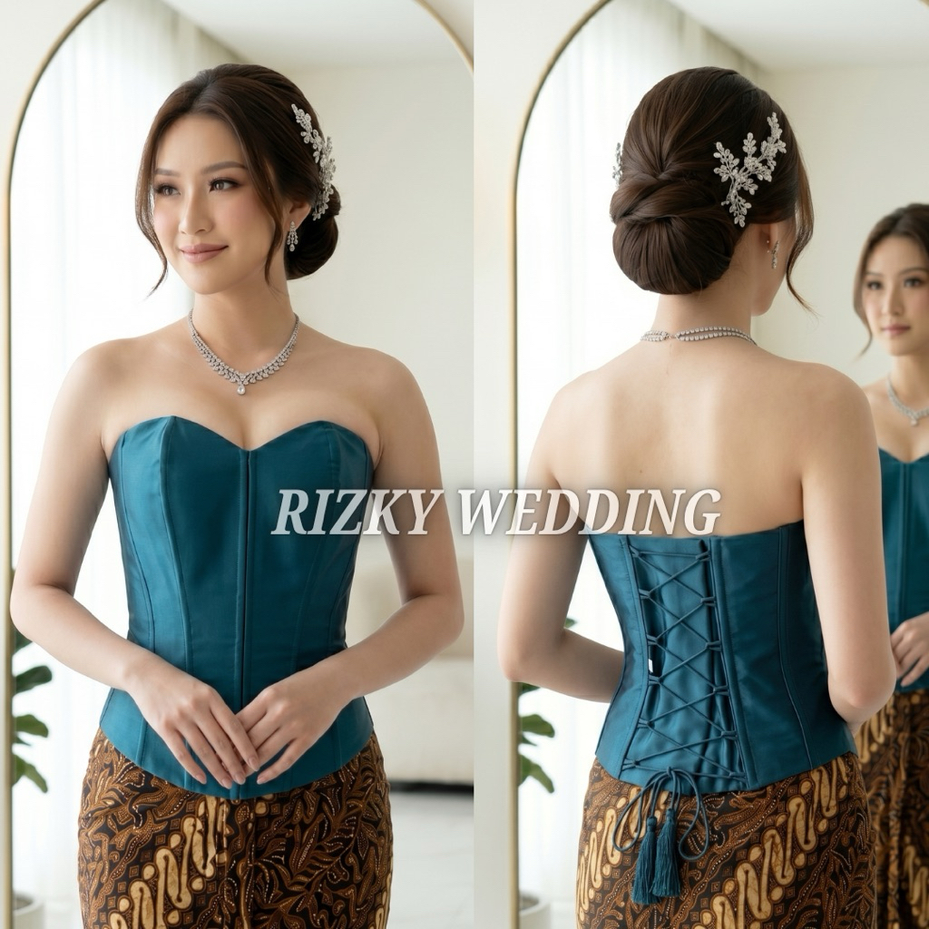 LONGTORSO SATIN KAMISOL KEBAYA PENGANTIN