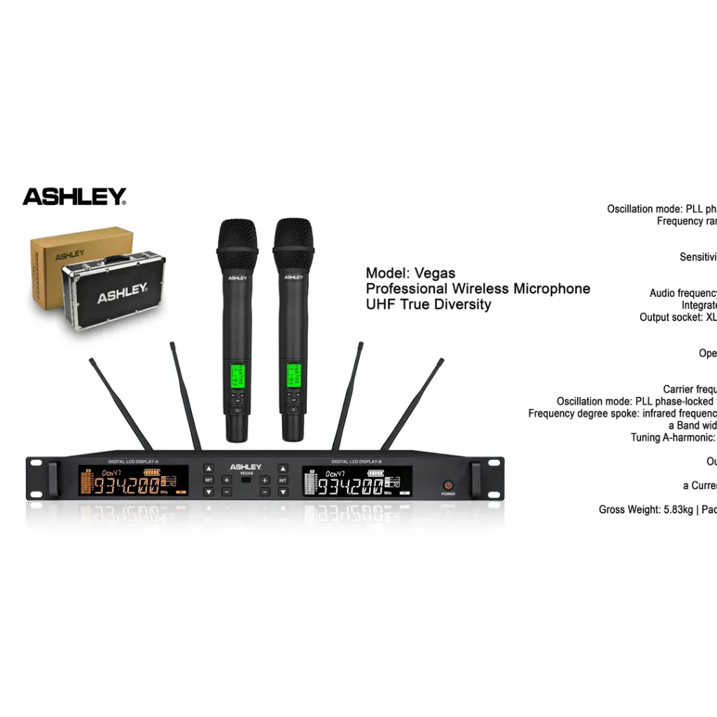 Mic wireless ashley vegas microphone wireless ashley orginal