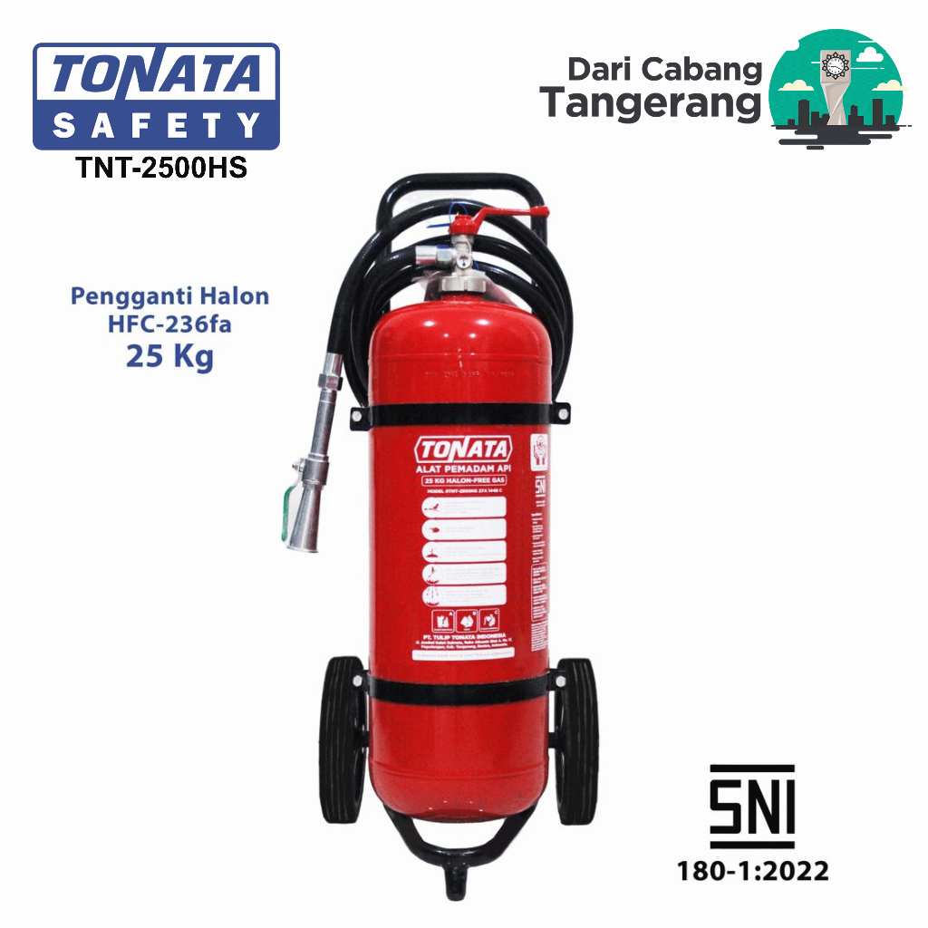 Alat Pemadam Api Tonata SNI / APAB Clean Agent HCFC/HFC 25 kg